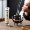 Nuevo Estilo Chino Sándalo y Madera de Ail Aroma de Incienso Pequeño Quemador de Incienso Hogareño Trípode Pequeño de Tres Patas Mini Quemador de Trípode Kirin Quemador de Incienso para Ceremonia del Té en Interiores