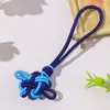 Nudo Chino de Dos Colores con Borla Doble Colgante Nudo Propicio Cuerda de Mango Adorno Accesorio Borla Regalo DIY Colgante para Coche