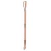 Horquilla de acero inoxidable de doble cabezal para manicura y pedicura, herramienta para manicura y pedicura