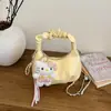 Bolso Pequeño Tejido Dulce de Mano para Mujer 2026 Nuevo Estilo Bolso de Cadena Plegado Bolso Nube Bolso Cruzado Casual de Verano