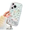 Cachorro de Dibujos Animados Adecuado para Apple 17Promax Hilo de Pluma Anticaída Funda para Teléfono Iphone16/15/14/13P Modelo Nuevo