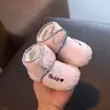 Sapatos de Algodão para Bebê com Forro de Lã Espessos Outono e Inverno 3-6-15 Meses Sapatos Pré-passo para Meninos e Meninas Bebê Aprendendo a Andar Botas de Neve Quentes