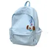 Mochila de Nuevo Estilo, Bolso Cruzado Bordado Sencillo, Bolso Escolar Grande para Estudiantes, Ligero, Multicapa, Bolso para Computadora para Estudiantes Universitarios