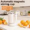 Novo Copo de Mistura Transfronteiriço, Isolamento Térmico Totalmente Automático, Medição Inteligente de Temperatura, Copo de Café Portátil Magnético Elétrico, Copo para Leite de Soja e Milkshake