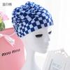 Touca de natação Coreia do Sul moda touca de natação plissada confortável tamanho plus size fonte termal cabelo comprido touca de natação proteção auricular touca de tecido fábrica