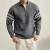 Suéter de punto de dos rayas, cárdigan de pareja para hombre y mujer, diseño a rayas, estilo "old money", otoño/invierno, venta al por mayor desde una fábrica transfronteriza