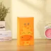 Saco de Papel com Estampa de Animal Desenho Logo Sacola de Papel Kraft para Atacado Sacola de Compras com Adesivo Embalagem Sacola de Presente