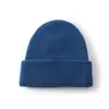 Gorro de Invierno Grueso de Punto de Doble Capa Color Sólido Unisex para Frío Cara Pequeña Grande Circunferencia de la Cabeza Lana Importada Gorro de Otoño/Invierno Transfronterizo