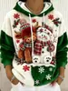 Novo moletom de flanela feminino para o dia a dia com um design fofo de cachorrinho, confortável e casual, perfeito para o outono e inverno