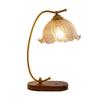 Lámpara de Mesa de Dormitorio Retro Francés Estudio Vidrio Lámpara de Mesa Decorativa Atmósfera B&B Lámpara Eterna Recién Casados Lámpara de Mesa de Noche