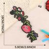 Pegatinas bordadas Duoku, etiqueta de tela con forma de rosa, accesorios para bolsos y ropa, etiqueta bordada por ordenador, cuenta manual, pegatinas de parche DIY, pegatinas de tela