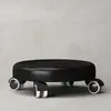 Banqueta baixa com polia doméstica roda universal silenciosa banqueta pequena com roda para bebê andar móvel costura de beleza limpar chão com rodas banqueta redonda da moda
