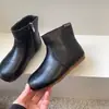 Sapatos infantis de outono e inverno, 3-6-12 anos, botas Martin infantis, botas para meninas, botas curtas de cano baixo, forradas com fleece, botas de algodão para meninos, 2026