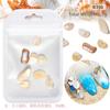 Amazon Serie Océano Accesorios para Arte de Uñas Conchas Naturales Estrella de Mar Decoraciones de Uñas Estilo Hawaiano