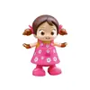 Celebridade da Internet Transfronteiriça Menina Dançarina Elétrica Música Luz Desenho Animado Boneca Brinquedo Educacional Infantil Venda Quente em Barracas de Rua
