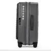 Maleta de ruedas giratorias de 20 pulgadas para viajes transfronterizos con tapa de apertura frontal, estuche de viaje ligero con protección de contraseña en stock