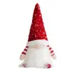 Decoração de boneco sem rosto de Natal transfronteiriço com chapéu de lantejoulas, ornamento iluminado, fofo Gnomo Rudolph