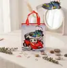 Bolsa de tela pintada para coche estilo caricatura más vendida transfronteriza, bolsa para regalo de cumpleaños, bolsa para regalo de cumpleaños infantil