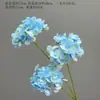 Flores Artificiales Azules Ramo Materiales para Decoración de Escena de Boda, Rosas Azules para Arreglo de Piso de Salón de Bodas y Flores Decorativas