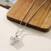 Corea del Sur Ins Flor de Mariposa Circonia Diseño de Nicho Collar Sencillo para Mujer Colgante de Moda Personalizado Cadena de Alta Calidad Versátil