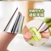 Funda Protectora para Pulgar para Pelar Ajo Protector de Uñas Funda para Dedo Pelador Herramienta Protectora de Acero Inoxidable para Edamame Pelador de Dedo Pulgar