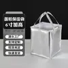 Bolsa Térmica para Bolo de 6 Polegadas Prata, Bolsa Tote Especial para Delivery, Conservação de Frio e Calor, Bolsa de Embalagem Espessa de 8 Polegadas, Personalizável