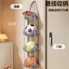 Bolsa pendurada para guardar bolas, suporte de basquete de parede para uso doméstico, suporte de porta para futebol e vôlei, bolsa de rede para bonecas