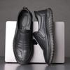 Primavera 2025 Nuevos Zapatos Casuales Deportivos de Cuero Ultrafino de Suela Blanda y Superficie Suave para Hombre, Slip-on Resistentes al Desgaste, Zapatos de Papá, Zapatos de Cuero