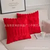Funda de Almohada de Peluche Navideña Americana Transfronteriza Copo de Nieve Reno Árbol de Navidad Cojín de Sofá Funda de Cojín para Cintura Decoración Festiva
