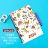 Caderno A5 Espiral Personalizado Caderno de Texto Inspirador de Aparência Sofisticada para Premiar Alunos Bloco de Notas Fofo de Desenho Animado com Folhas Soltas