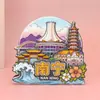 Ímãs de Geladeira 3D de Madeira de Guangxi Nanning com Marcos Turísticos de Cidades Tendência Nacionais, Ímãs de Geladeira de Souvenir de Cidade