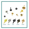 Clavos Redondos, Uñas Redondas de Burbuja, Clavos Dorados de Dos Patas, Clavos de Hongo de Dos Patas, Clavos de Dos Patas, Caja de Regalo, Clavos Decorativos Festivos de Cabeza Redonda
