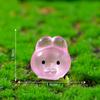 Micro-Paisagem Luminosa Animais Fofos Pequenos, Acessórios de Decoração DIY para Paisagismo de Jardim, Mini Enfeites Pequenos