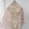 Tecido de Renda 100% Poliéster, Renda de Cílios com Fio, Tecido de Renda Transfronteiriço Europeu e Americano para Fazer Saias e Vestidos