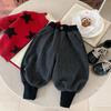 Calça Casual Personalizada para Crianças, Bangcheng 2026 Novo Estilo de Inverno, Calça Jogger com Forro de Lã, Calça de Lã com Punho