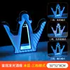 Luz LED Recargable de Barra Portavasos Iluminado Base Creativa Iluminada para Champagne KTV Soporte de Exhibición de Licores Estante Láser para Vino Portavasos