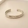 Pulseira Feminina Aberta de Metal com Olho de Gato, Venda Direta da Fábrica, Em Estoque, Joia Sólida de Alta Qualidade, Suporta Dropshipping