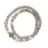 Pulsera de Cristal Blanco Natural Xingman Tongyang para Mujer Versátil Cuentas de Concha Blanca Pulsera Luz de Luna Gris Venta al por Mayor