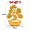Ornamento de árvore da fortuna com cata-vento Yuanbao, árvore do dinheiro com tigela de tesouro giratória, traz riqueza de todas as direções, decoração de porta