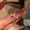 Anillo Huevo de Paloma Morado Brillante Full Diamante Nuevo Estilo para Mujer Más Vendido Lujo Ligero Sentido de Alta Gama Índice Medio Anillo de Banda de Moda