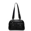 Bolso de Mano Estilo Hong Kong para Viajar Bolso Retro de Alta Gama para la Axila para Mujer Nuevo 2025 Bolso Boston Postman de Gran Capacidad