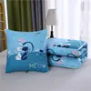 Almohada Colcha Cojín de Doble Propósito Colcha de Aire Acondicionado Almohada Lumbar para Coche Respaldo de Cama Sofá Almohada Colcha para Descanso de Mediodía en la Oficina