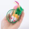 Ratón Cola de Pluma 6cm Ratón de Jaula Venta al por Mayor Gato Auto Hola Clásico Color Caliente Pintura Jaula de Alambre Juguete para Gato