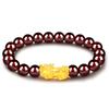 Elegante pulsera de resorte de imitación de cuerda granate rojo vino natural pulsera pulsera de cristal de oro duro 3D transmisión en vivo