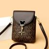 Bolso Pequeño Ligero para Salidas para Mujer 2025 Verano Nuevo Mini Moda Estampado Bolso para Teléfono Móvil Diseño de Nicho Bolso Cruzado