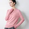 Suéter de punto fino de una sola pieza, redondo y plano, para mujer, holgado y estilizado, top de punto gris para otoño e invierno