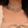 Collar de Moda con Borlas de Pedrería de Venta Caliente Transfronterizo Europeo y Americano Personalidad Cadena para Clavícula Multicapa Versátil Accesorios de Collar de Nicho para Mujeres