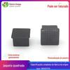 50 * 50 Aço Inoxidável Tubo Quadrado Jaqueta Almofada Protetora Tapete de Pé de Aço Prateleira Tampa de Borracha Jaqueta de PVC