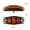 Canri Supplies Luzes Laterais de Caminhão Piranha com 2 LEDs de Alta Qualidade, Luzes de Sinalização LED, Piscas à Prova d'Água para Modificação de Caminhão