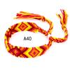 Pulseras Tejidas de Venta Caliente Europeas y Americanas, Pulseras de Amistad Arcoíris Hechas a Mano Estilo Étnico Nepalí, Joyería al por Mayor